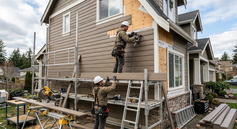 Faux Wood Siding Installation in Cadiz, KY