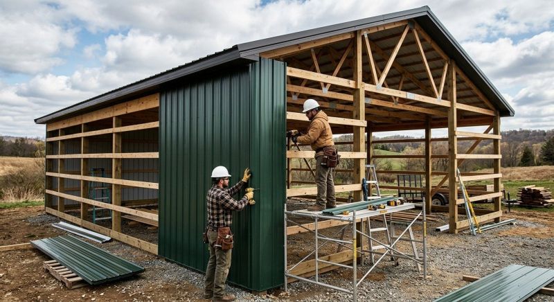Metal Barn Siding Installation in Hopkinsville, KY